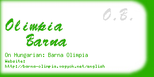 olimpia barna business card
